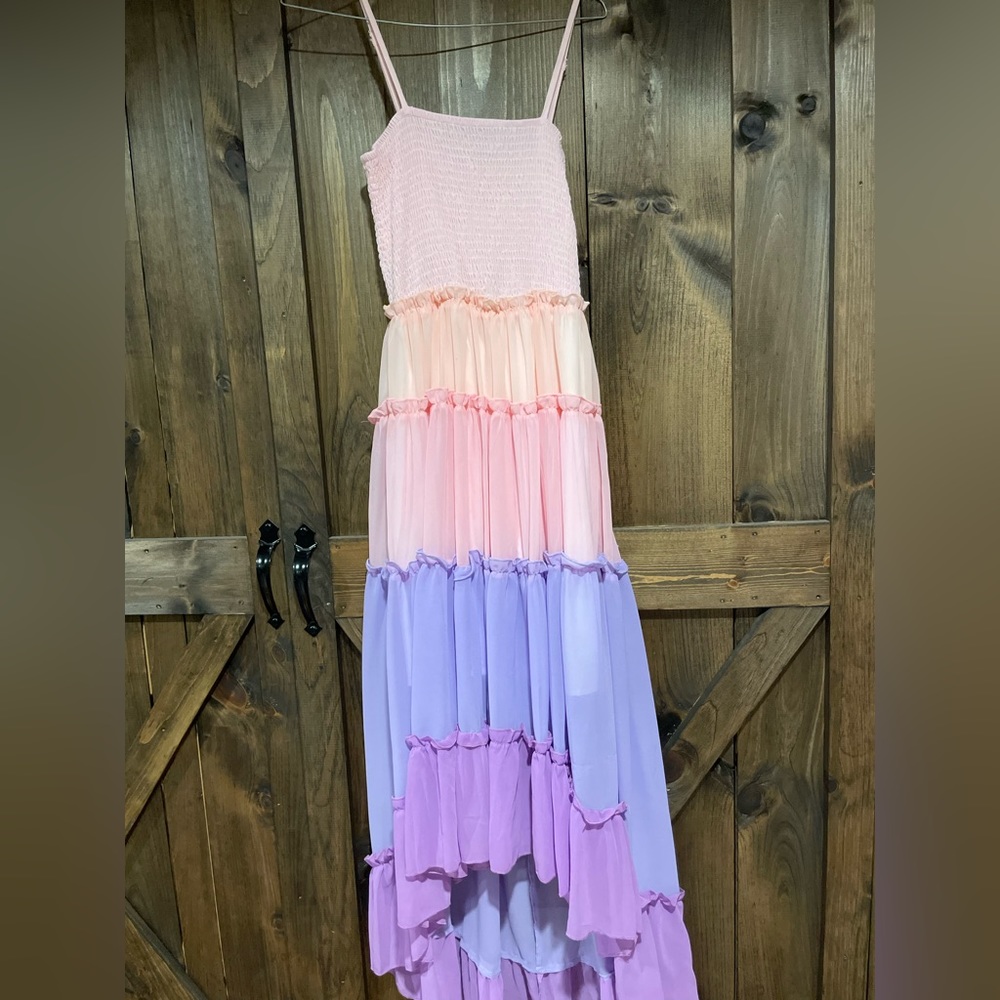 New Without Tags, Saukole Multi-Color High-Low Dress, Size Small